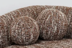Sofy*KARE Design Sofa 2-osobowa Brązowa Zaokrąglony Kształ 201 Cm