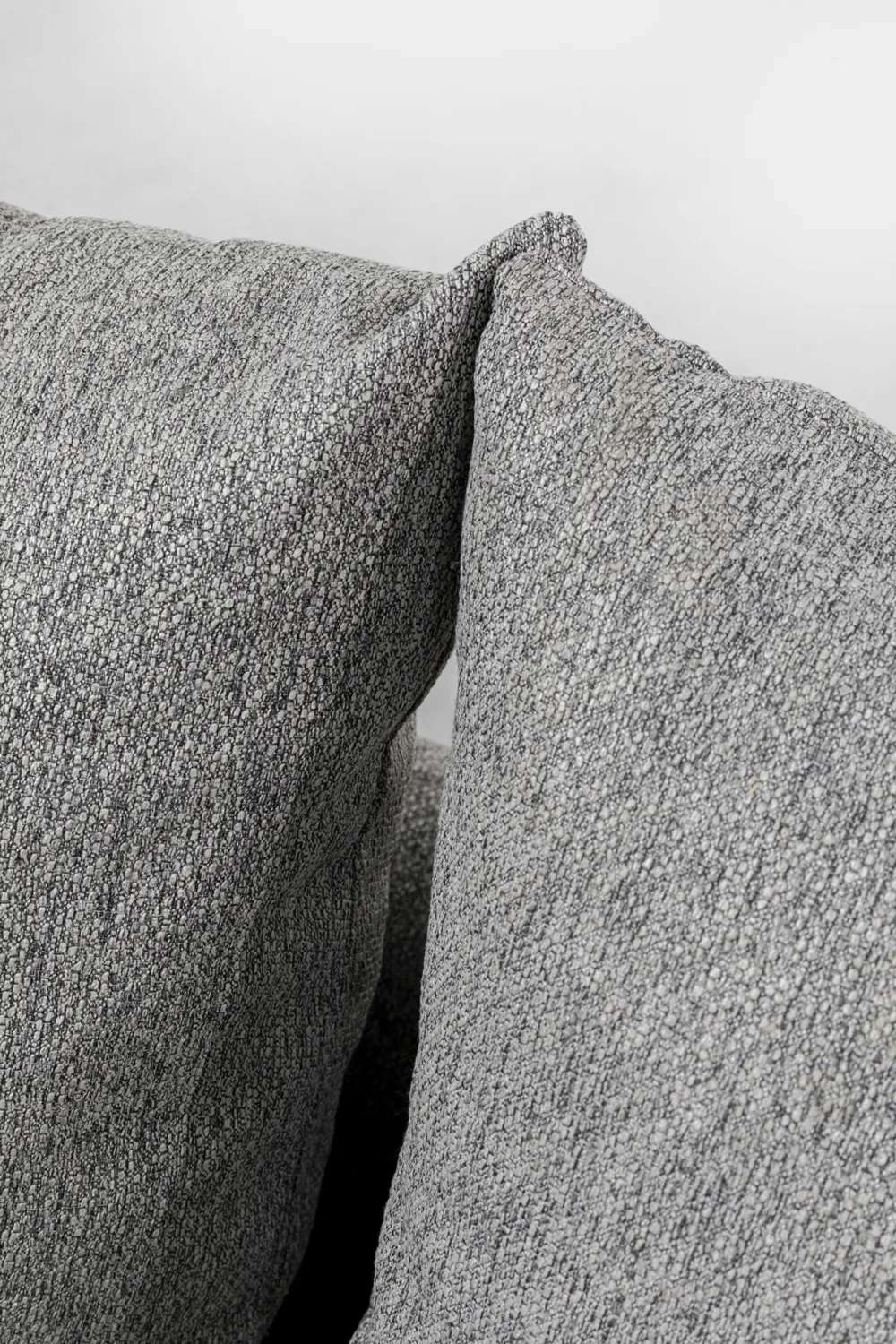 Sofy*KARE Design Sofa 3-osobowa 219 Cm Tapicerowana Szara Nogi Czarne