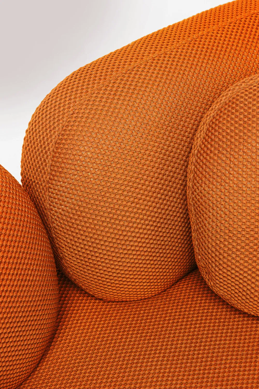 Sofy*KARE Design Sofa 2-osobowa Nowoczesna Tapicerka Pomarańczowa Nogi Czarne 182 Cm