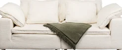 Sofy*KARE Design Sofa 3-osobowa Skandynawska Biała Z Poduszkami 230 Cm