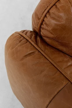 Sofy*KARE Design Sofa 3-osobowa Skóra Semianilinowa Brązowa 226 Cm