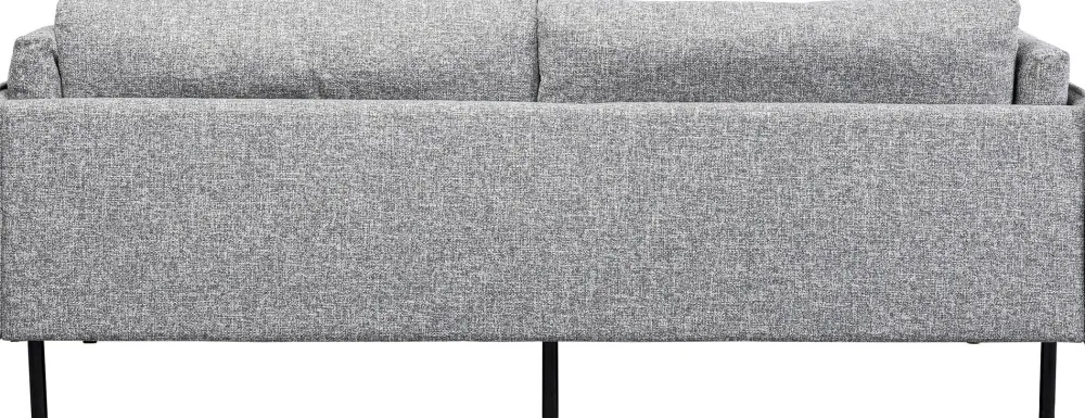 Sofy*KARE Design Sofa 3-osobowa W Kolorze Szarym Nogi Stalowe Czarne 230 Cm