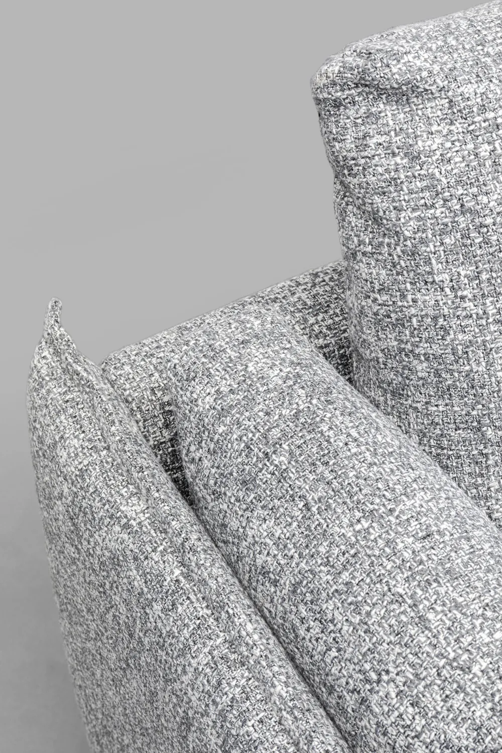 Sofy*KARE Design Sofa 3-osobowa W Kolorze Szarym Nogi Stalowe Czarne 230 Cm