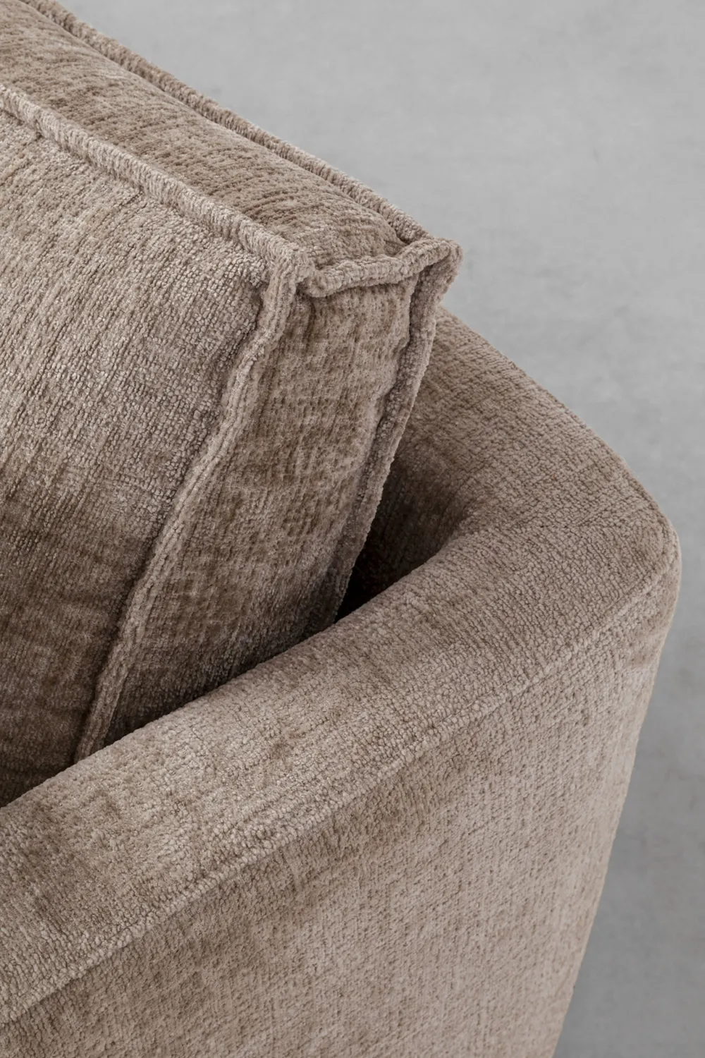 Sofy*KARE Design Sofa 3-os. Tapicerowana W Kolorze Szarym Nogi Stal Czarne 233 Cm