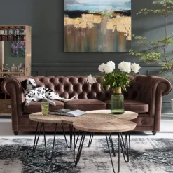 Sofy*KARE Design Sofa Oxford Vintage Smart 3 Os. 220 Cm