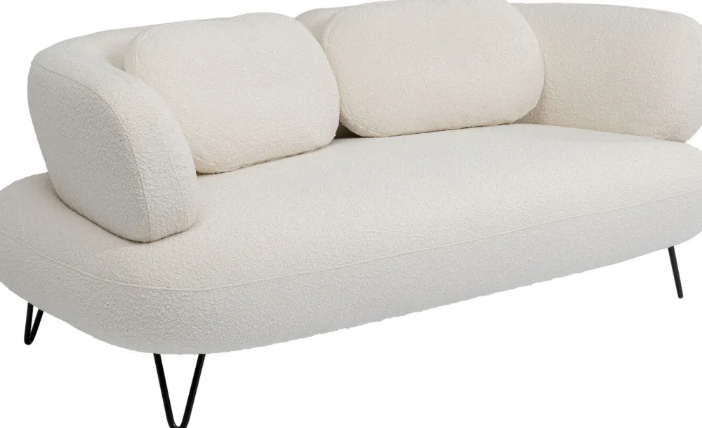 Sofy*KARE Design Sofa Peppo 2-os. 182 Cm Biała