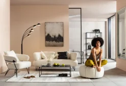 Sofy*KARE Design Sofa Peppo 2-os. 182 Cm Biała