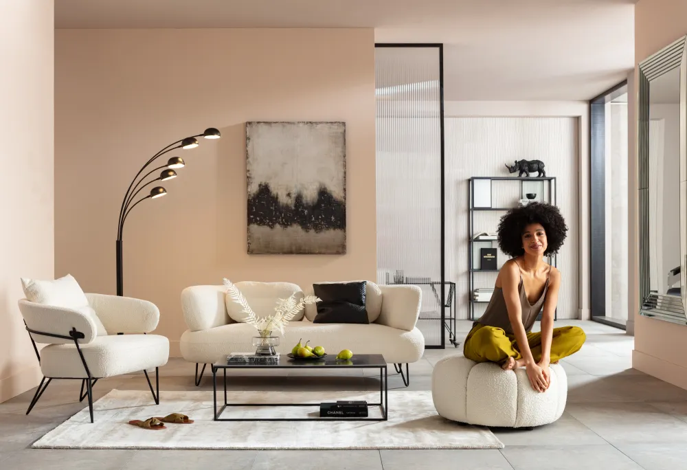 Sofy*KARE Design Sofa Peppo 2-os. 182 Cm Biała