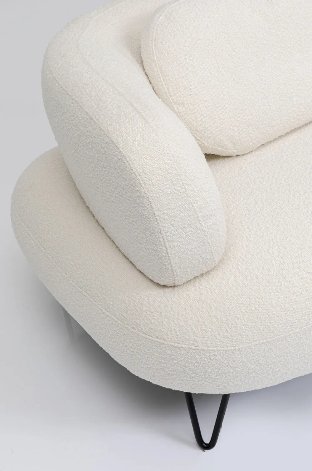Sofy*KARE Design Sofa Peppo 2-os. 182 Cm Biała