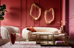 Sofy*KARE Design Sofa Perugia 195x119 Cm Beżowa