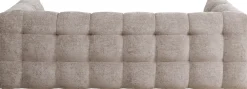 Sofy*KARE Design Sofa Pikowana 3-osobowa Jasnobrązowa 240 Cm