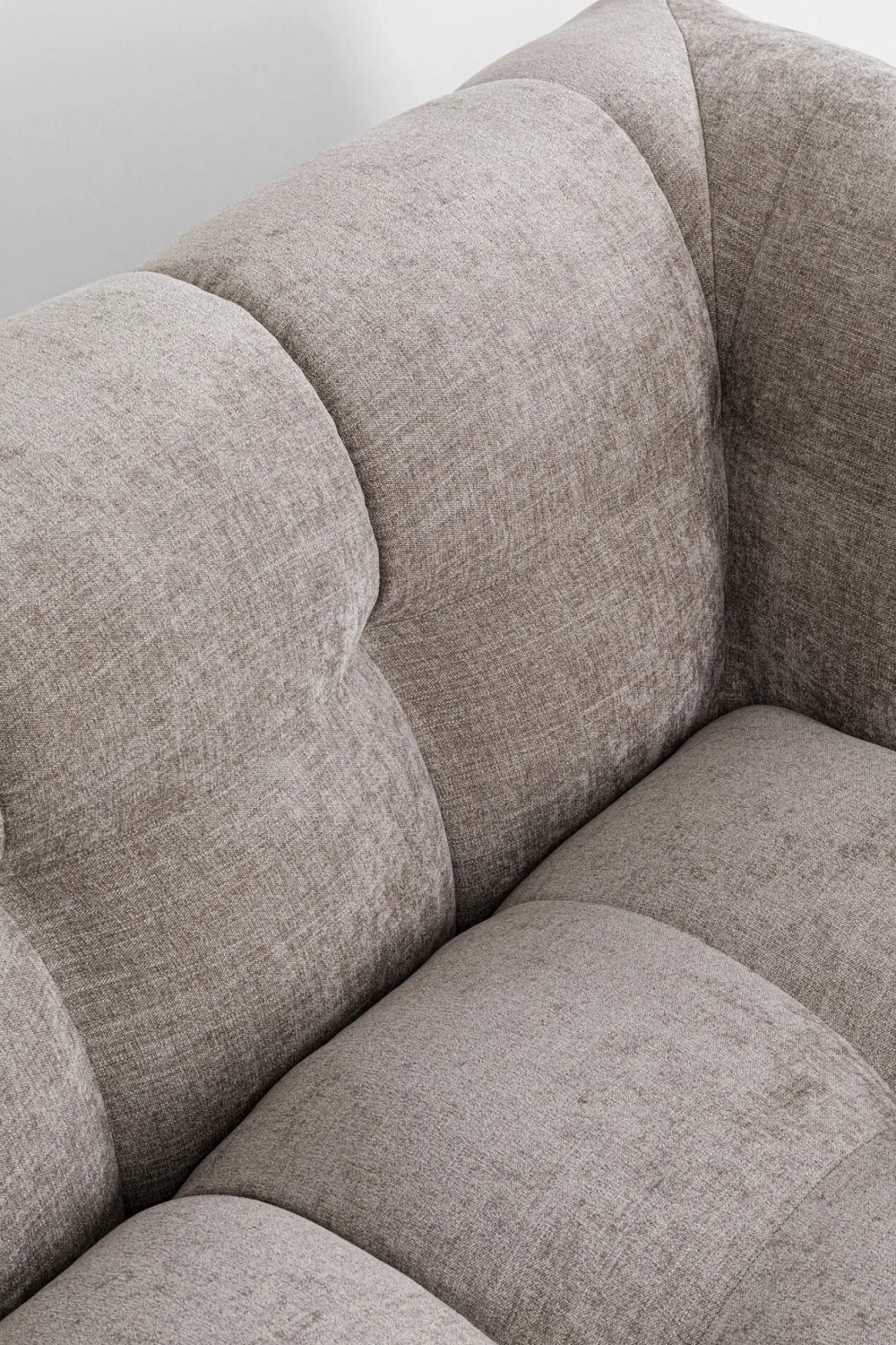 Sofy*KARE Design Sofa Pikowana 3-osobowa Jasnobrązowa 240 Cm