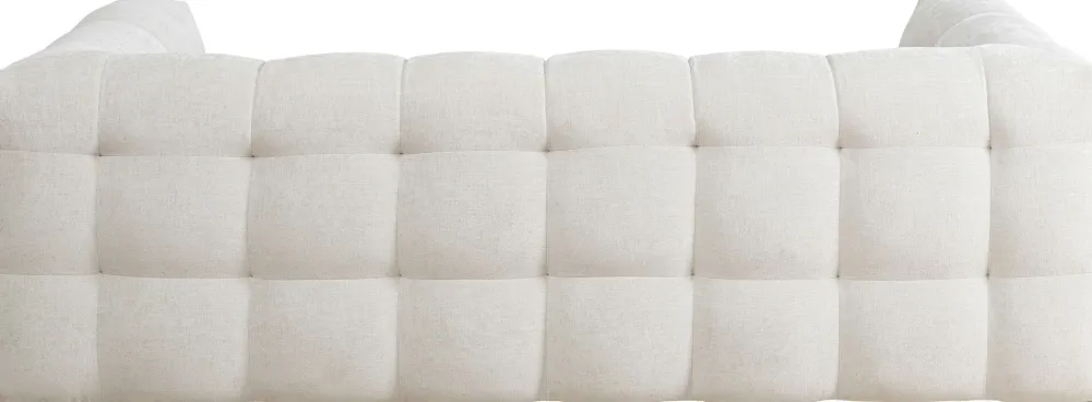 Sofy*KARE Design Sofa Pikowana 3-osobowa Kremowa 240 Cm