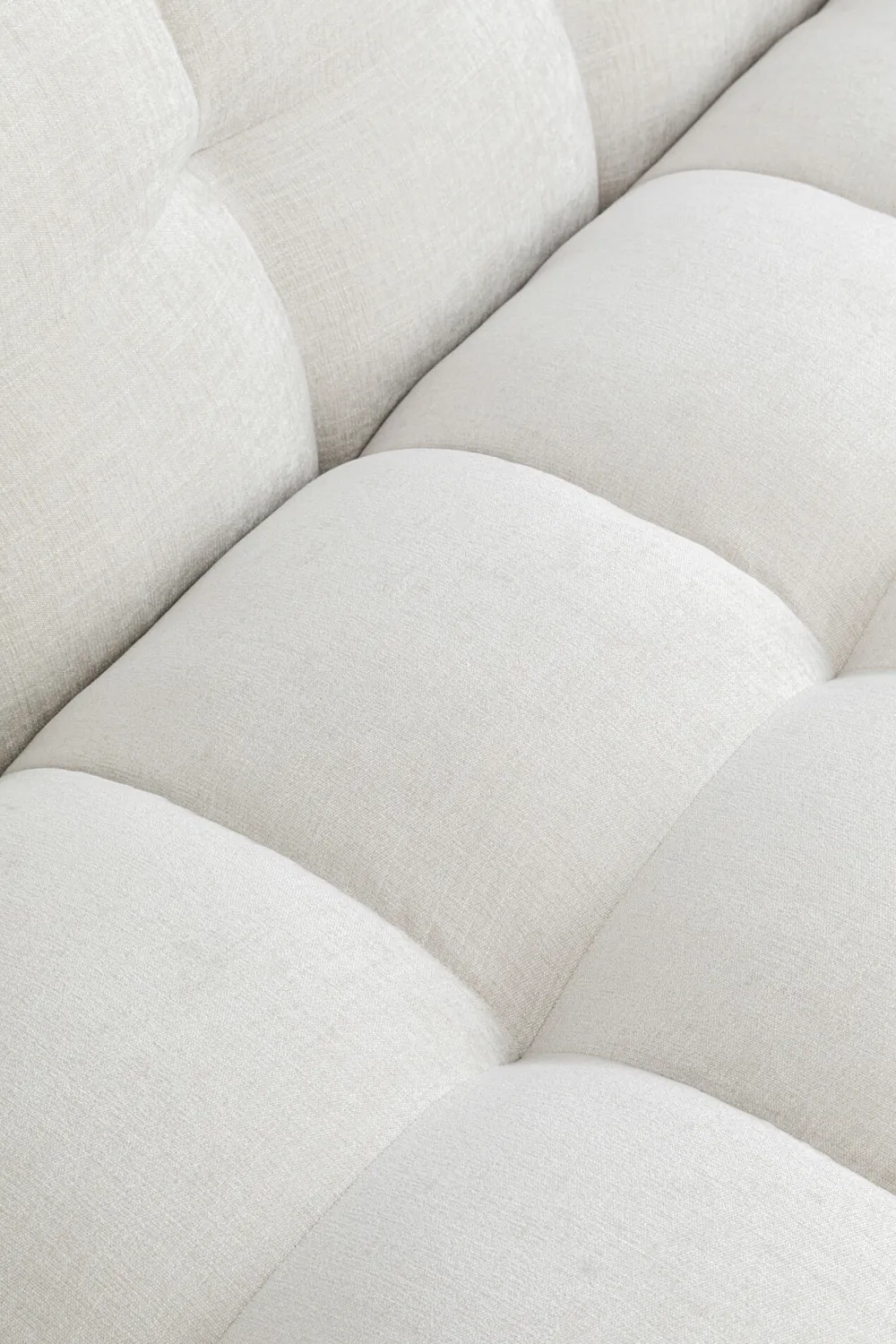 Sofy*KARE Design Sofa Pikowana 3-osobowa Kremowa 240 Cm