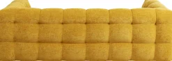Sofy*KARE Design Sofa Pikowana 3-osobowa żółta 240 Cm