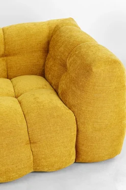 Sofy*KARE Design Sofa Pikowana 3-osobowa żółta 240 Cm