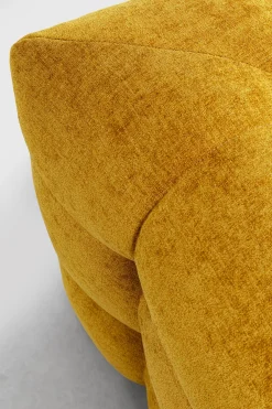 Sofy*KARE Design Sofa Pikowana 3-osobowa żółta 240 Cm