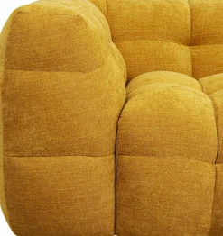 Sofy*KARE Design Sofa Pikowana 3-osobowa żółta 240 Cm
