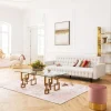 Sofy*KARE Design Sofa Rozkładana Milchbar 219 Cm Beżowa