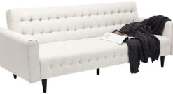 Sofy*KARE Design Sofa Rozkładana Milchbar 219 Cm Beżowa