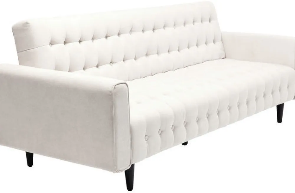 Sofy*KARE Design Sofa Rozkładana Milchbar 219 Cm Beżowa
