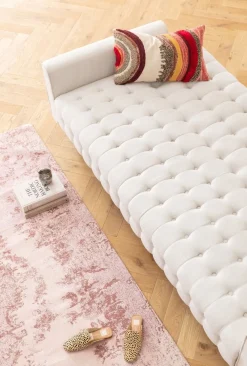 Sofy*KARE Design Sofa Rozkładana Milchbar 219 Cm Beżowa
