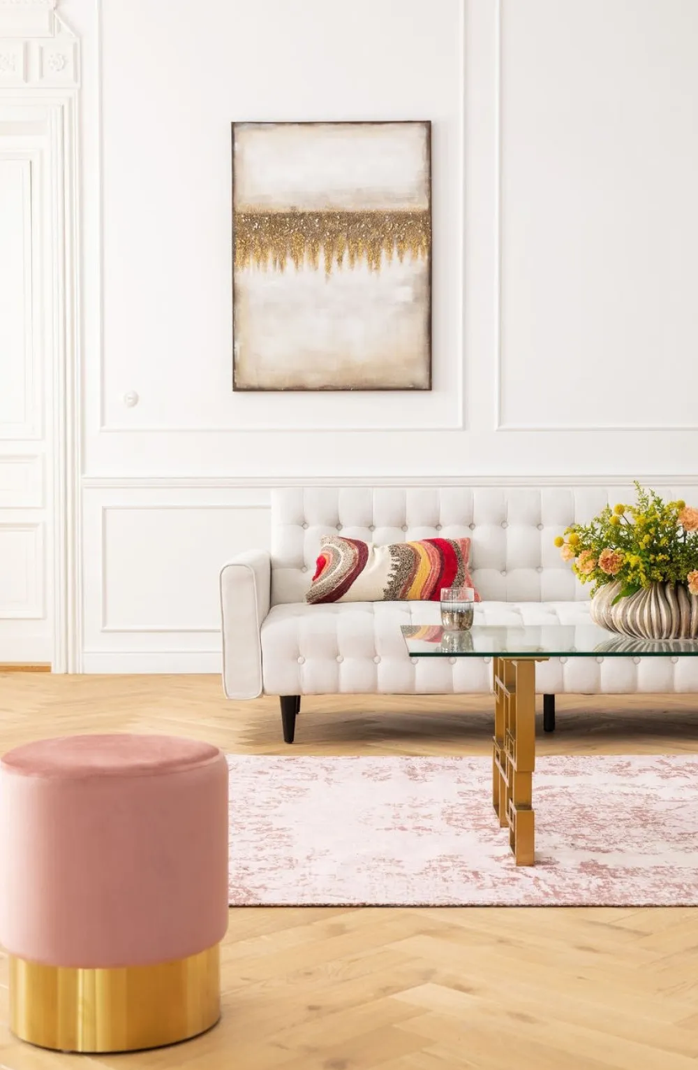 Sofy*KARE Design Sofa Rozkładana Milchbar 219 Cm Beżowa