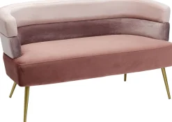 Sofy*KARE Design Sofa Sandwich 125 Cm Jasnoróżowa