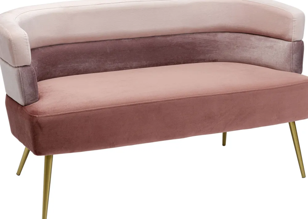 Sofy*KARE Design Sofa Sandwich 125 Cm Jasnoróżowa