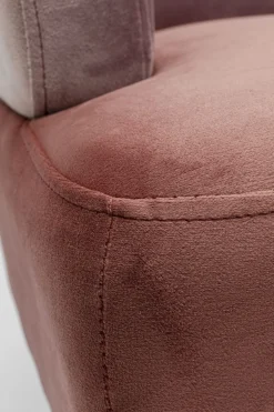 Sofy*KARE Design Sofa Sandwich 125 Cm Jasnoróżowa