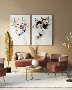 Sofy*KARE Design Sofa Sandwich 125 Cm Jasnoróżowa