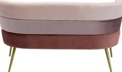 Sofy*KARE Design Sofa Sandwich 125 Cm Jasnoróżowa