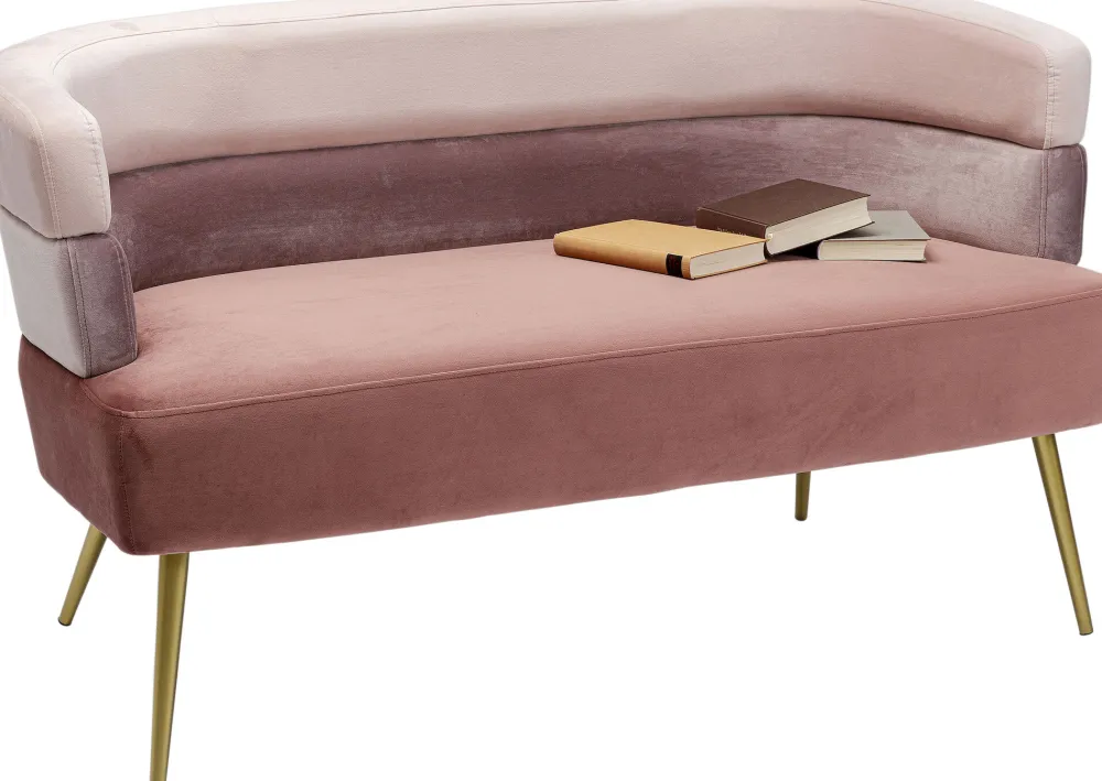 Sofy*KARE Design Sofa Sandwich 125 Cm Jasnoróżowa