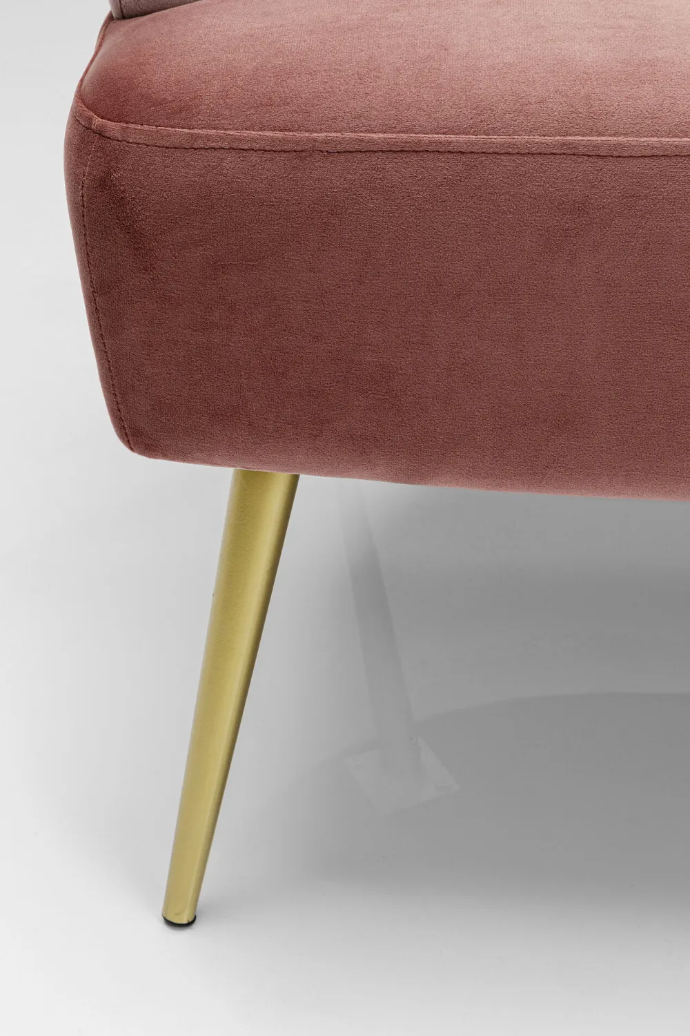 Sofy*KARE Design Sofa Sandwich 125 Cm Jasnoróżowa