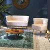 Sofy*KARE Design Sofa Sandwich 2 Os. 125 Cm Kremowo-beżowa