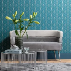 Sofy*KARE Design Sofa Sandwich 2 Os. 125 Cm Szara