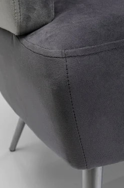 Sofy*KARE Design Sofa Sandwich 2 Os. 125 Cm Szara