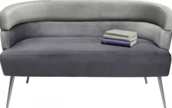 Sofy*KARE Design Sofa Sandwich 2 Os. 125 Cm Szara