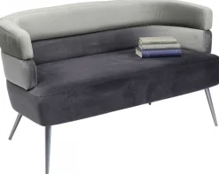 Sofy*KARE Design Sofa Sandwich 2 Os. 125 Cm Szara