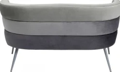 Sofy*KARE Design Sofa Sandwich 2 Os. 125 Cm Szara