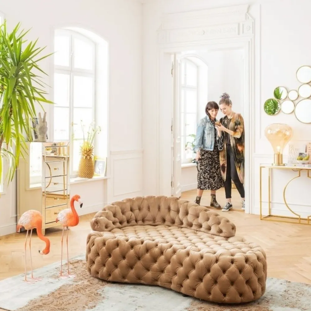 Sofy|Szezlongi*KARE Design Sofa Santa Barbara 162x65 Cm Beżowa