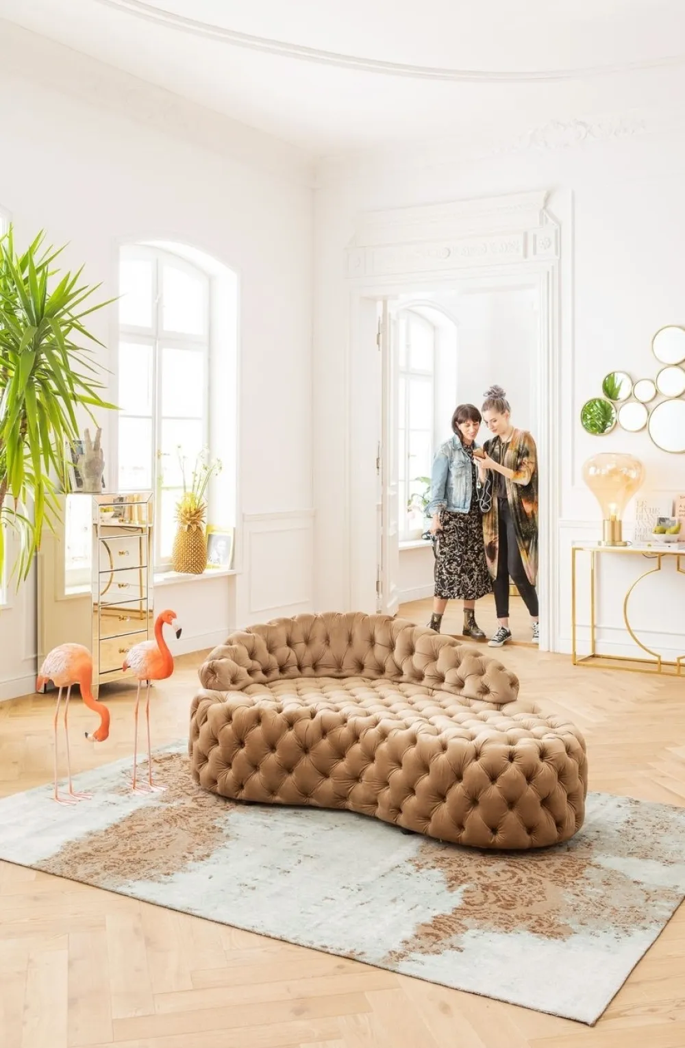 Sofy|Szezlongi*KARE Design Sofa Santa Barbara 162x65 Cm Beżowa