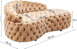 Sofy|Szezlongi*KARE Design Sofa Santa Barbara 162x65 Cm Beżowa