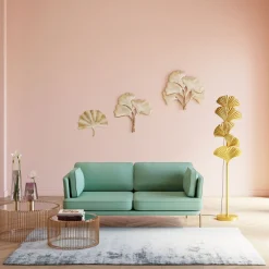 Sofy*KARE Design Sofa Shirly 3 Os. 221 Cm Miętowa