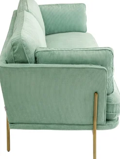 Sofy*KARE Design Sofa Shirly 3 Os. 221 Cm Miętowa