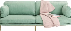 Sofy*KARE Design Sofa Shirly 3 Os. 221 Cm Miętowa