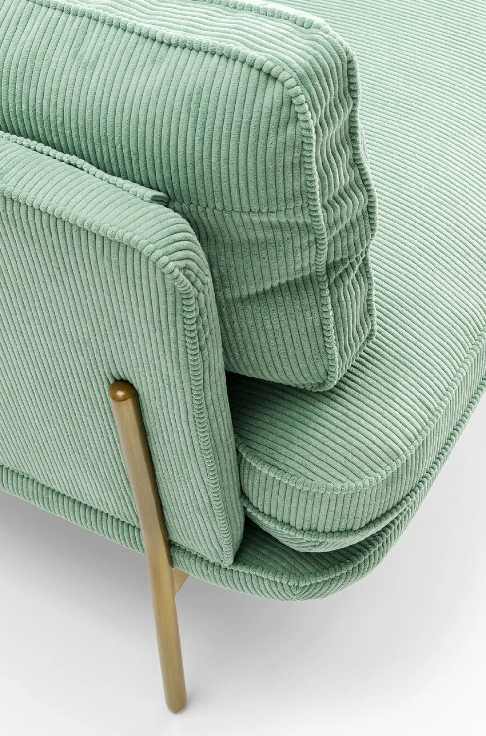Sofy*KARE Design Sofa Shirly 3 Os. 221 Cm Miętowa