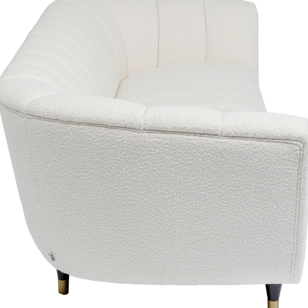 Sofy*KARE Design Sofa Spectra 3 Os. 245 Cm Biała