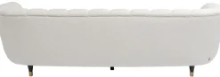 Sofy*KARE Design Sofa Spectra 3 Os. 245 Cm Biała