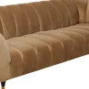 Sofy*KARE Design Sofa Spectra 245x71 Cm Brązowa Welurowa